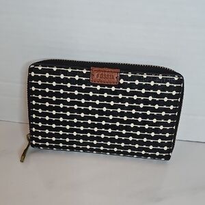 Fossil Black and White Wallet